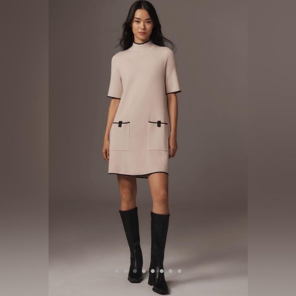 The Annalise Mock-Neck Chenille Sweater
Mini Dress by Maeve